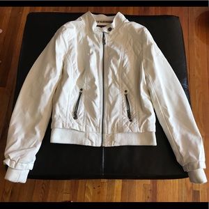 White pleather jacket